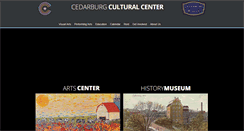 Desktop Screenshot of cedarburgculturalcenter.org