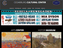 Tablet Screenshot of cedarburgculturalcenter.org